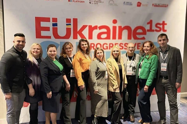  7-8 листопада 2025 року проф. кафедри ЕМКД Ольга В'юник мала честь долучитися до EUkraine 1st Прогресивного саміту у Києві .